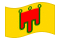 Auvergne-Bandeira ondulante