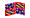 Borgonha (Bourgogne)-Bandeira ondulante