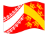 Alsácia (Alsácia)-Bandeira ondulante