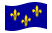 Île-de-France-Bandeira ondulante