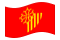 Languedoc-Roussillon-Bandeira ondulante