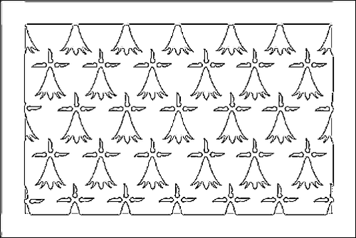 Contorno da bandeira de Limousin para colorir