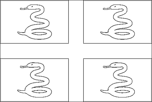 Contorno da bandeira de Martinica para colorir