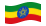 Etiópia-Bandeira ondulante
