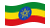 Etiópia-Bandeira ondulante