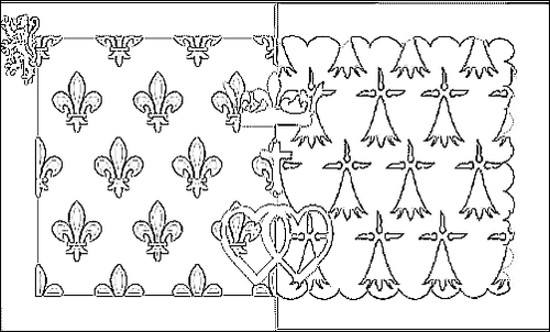 Contorno da bandeira de País do Loire para colorir
