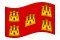 Poitou-Charentes-Bandeira ondulante