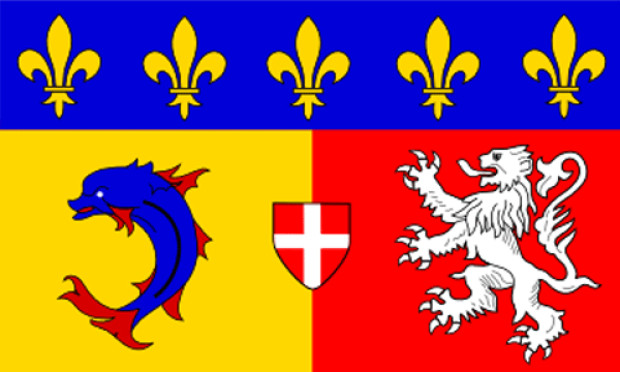 Bandeira Rhône-Alpes, Bandeira Rhône-Alpes