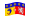 Rhône-Alpes-Bandeira ondulante