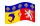 Rhône-Alpes-Bandeira ondulante