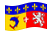 Rhône-Alpes-Bandeira ondulante