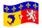 Rhône-Alpes-Bandeira ondulante