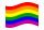 Arco-íris-Bandeira ondulante