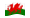 País de Gales-Bandeira ondulante