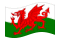 País de Gales-Bandeira ondulante