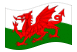 País de Gales-Bandeira ondulante