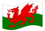 Bandeira animada País de Gales
