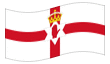 Bandeira animada Irlanda do Norte