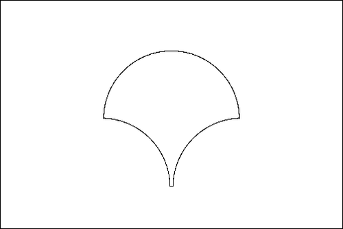 Contorno da bandeira de Tóquio (região metropolitana) para colorir