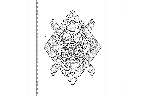 Contorno da bandeira de Joanesburgo para colorir