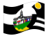 Tshwane (Cidade do Município Metropolitano de Tshwane)-Bandeira ondulante