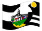 Bandeira animada Tshwane (Cidade do Município Metropolitano de Tshwane)