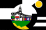 Gráficos de bandeira Tshwane (Cidade do Município Metropolitano de Tshwane)