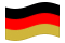 Alemanha (preto-vermelho-dourado)-Bandeira ondulante