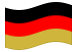 Alemanha (preto-vermelho-dourado)-Bandeira ondulante