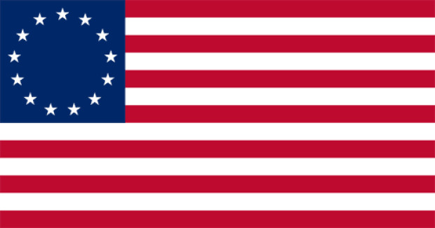 Bandeira Estados Confederados da América (Betsy Ross) (1776-1795)