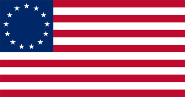 Bandeira Estados Confederados da América (Betsy Ross) (1776-1795), Bandeira Estados Confederados da América (Betsy Ross) (1776-1795)