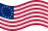 Betsy Ross (EUA 1777-1795)-Bandeira ondulante estática