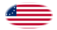 Betsy Ross (EUA 1777-1795)-Bandeira em vinheta oval