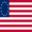 Betsy Ross (EUA 1777-1795)-Bandeira quadrada