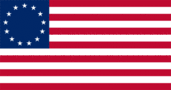 Betsy Ross (EUA 1777-1795)-Bandeira retangular