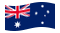 Austrália-Bandeira ondulante