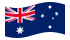 Austrália-Bandeira ondulante