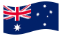 Austrália-Bandeira ondulante