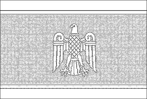 Contorno da bandeira de Chernivtsi para colorir