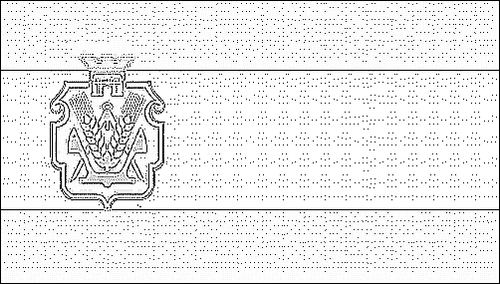 Contorno da bandeira de Cherson para colorir