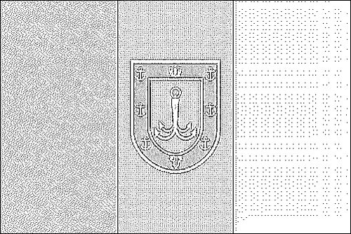 Contorno da bandeira de Odessa para colorir
