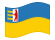 Transcarpátia-Bandeira ondulante