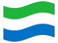 Bandeira animada Serra Leoa