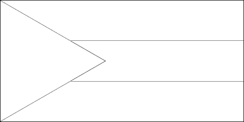 Contorno da bandeira de Bahamas para colorir