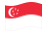Singapura-Bandeira ondulante