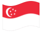 Bandeira animada Singapura