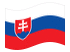 Eslováquia-Bandeira ondulante