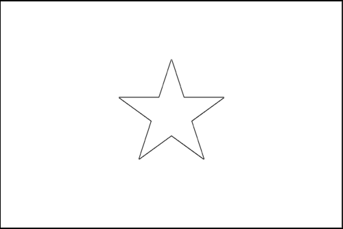 Contorno da bandeira de Somália para colorir
