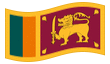 Bandeira animada Sri Lanka