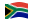 África do Sul-Bandeira ondulante